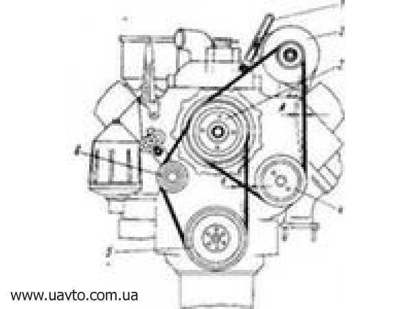 Схема ремней ямз 236